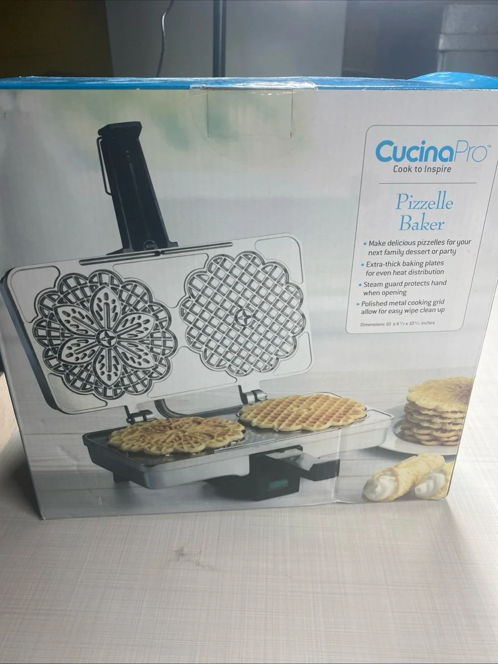 NIB CUCINAPRO Pizzelle Baker 220-05P